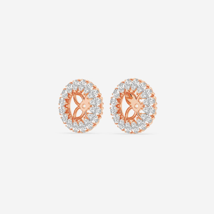 Aurelia Pear Lab Grown Diamond Halo Earring Jackets