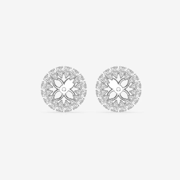 Aurelia Pear Lab Grown Diamond Halo Earring Jackets